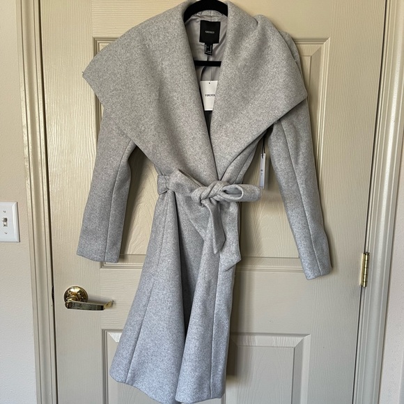 Forever 21 Belted Duster Coat - Picture 2 of 5